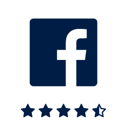 4.5 stars on Facebook for window and gutter cleaning